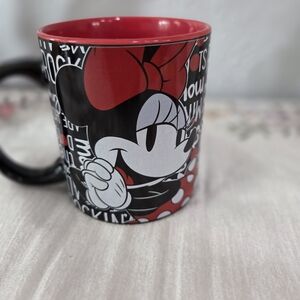 Disney Minnie Mouse Rock The Dots Ceramic Mug 14 oz.